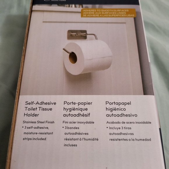 Style Selections Self Adhesive Toilet Paper Holder - Picture 5 of 5